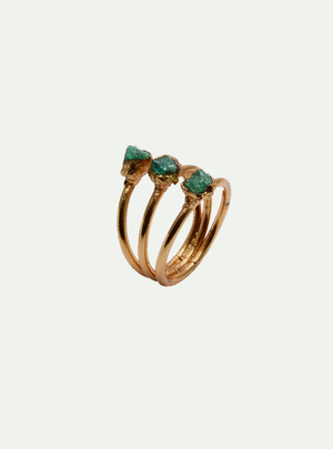 ANILLO TRES ESMERALDAS