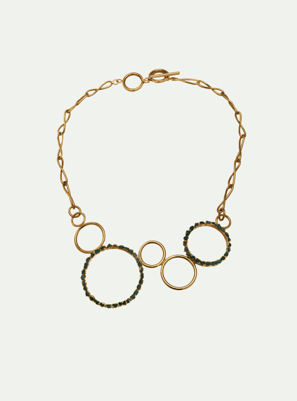 COLLAR EMERALD ORBIT - Lena Joyas